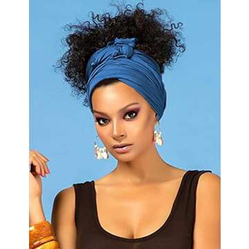 Harewom Headscarf: Fashionable Long Stretch Turban Wrap