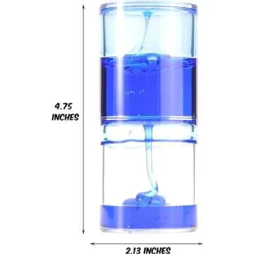 PowerTRC Liquid Motion Spiral Timer Fidget Calming and Soothing Desktop Toy Sensory Visual Toy Beautiful Ooze Tube for Autism, Anxiety & ADHD