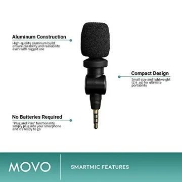 Movo SmartMic Bundle with Lightning Dongle for iPhones