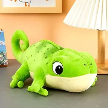 Zhanmai Plush Chameleon Toy - Cute and Soft 11.8 Inch