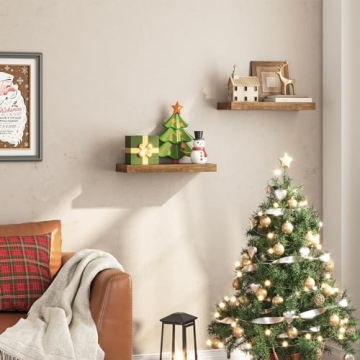 HOOBRO Floating Shelves - Stylish Set of 2 for Home Decor