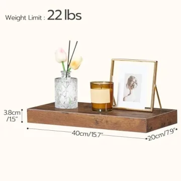 HOOBRO Floating Shelves - Stylish Set of 2 for Home Decor