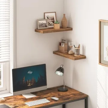HOOBRO Floating Shelves - Stylish Set of 2 for Home Decor