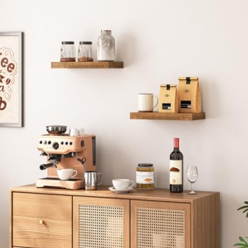 HOOBRO Floating Shelves - Stylish Set of 2 for Home Decor