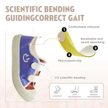 HAPPY NOCNOC Toddler Shoes for Boys & Girls, Canvas Dual Hook and Loops Sneakers with Candy-Colored Sole Khaki