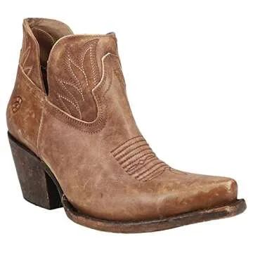 ARIAT BMVY9 Womens Hazel Western Boot - Comfort Meets Style in Naturally Distressed Brown