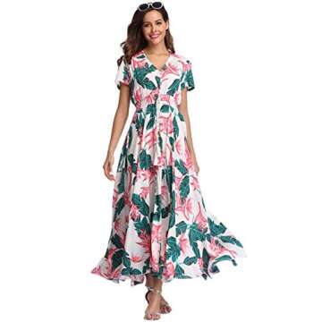 Ferrendo Floral Maxi Dress for Summer Comfort and Style