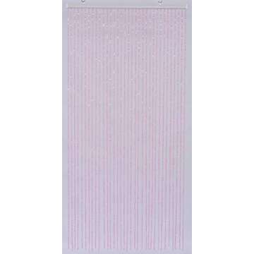FlavorThings Diamond Cut Crystal Beaded Curtain for Doorway Room Closet Divider Party Wedding Kids Bedroom Decorations,Diamond Cut Bead Curtain (Pink Iridescent, 1PC,3FTX9FT)