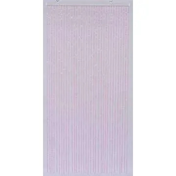 FlavorThings Diamond Cut Crystal Beaded Curtain for Doorway Room Closet Divider Party Wedding Kids Bedroom Decorations,Diamond Cut Bead Curtain (Pink Iridescent, 1PC,3FTX9FT)