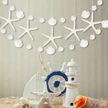 Cheerland Seashell Garland for Under The Sea Decorations
