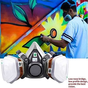 EROCK Half Face Respirator 6200 - Superior Comfort & Filtration