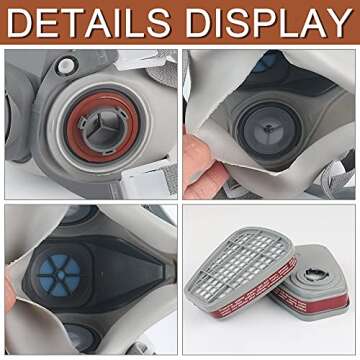 EROCK Half Face Respirator 6200 - Superior Comfort & Filtration