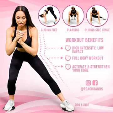 Peach Bands Core Sliders for Effective Workouts Anywhere