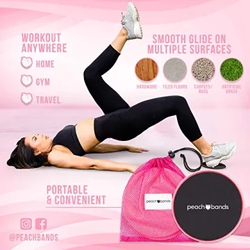 Peach Bands Core Sliders for Effective Workouts Anywhere