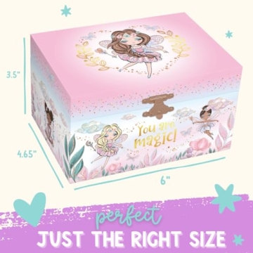 Musical Fairy Jewelry Box for Girls - Giggle & Honey