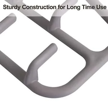 ELONG HOME Belt Hanger Rack Holder for Closet, Sturdy Belt Organizer with 360 Degree Swivel, 11 Large Sturdy Belt Hooks, Non Slip Rubberized Belt Storage, Grey