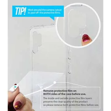 Ringke Fusion Case for Galaxy Note 10 Plus - Clear & Shockproof