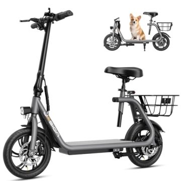Jasion Electric Scooter for Adults Up to 20MPH, 20 Miles Range
