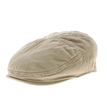Stetson Men's Paradise Cotton Flat Cap - Stylish Summer Hat