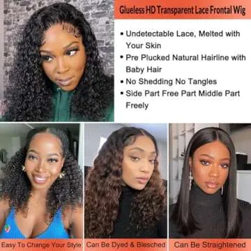 PRIMELACE 13x4 Kinky Curly Human Hair Wig 22 inch Kinkycurly Frontal Wig Human Hair Pre Plucked 180 Density Curly Human Hair Wig for Black Women