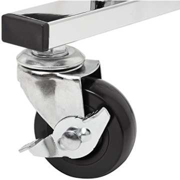 Amazon Basics 50-Pair Chrome Shoe Rack Organizer