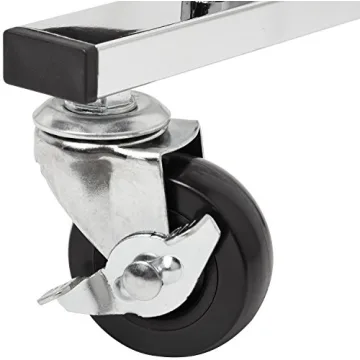 Amazon Basics 50-Pair Chrome Shoe Rack Organizer