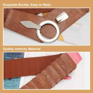 Stylish WHIPPY Women Wide Elastic Waist Belt for Any Occasion