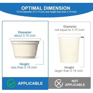 SOPHICO Yogurt Organizer for Fridge, 4 Capacity Yogurt Sliders for Refrigerator, Yogurt Holder with ...