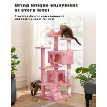 Yaheetech 54in Multi-Level Cat Tree Tower for Cats