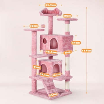 Yaheetech 54in Multi-Level Cat Tree Tower for Cats