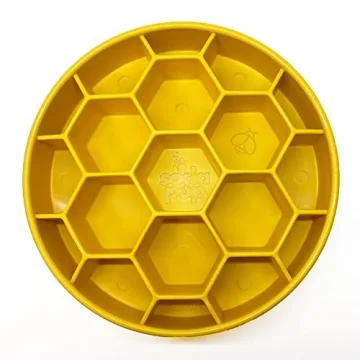 SodaPup Honeycomb Enrichment Bowl – Durable Slow Feeder Bowl Made in USA from Non-Toxic, Pet-Safe,...