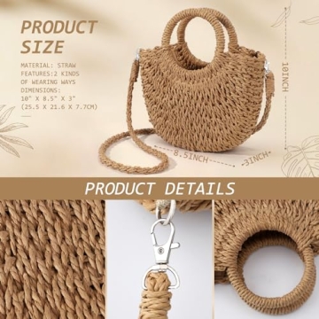 Chic Summer Straw Bag for Women - Perfect for Any Occasion