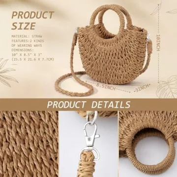 Chic Summer Straw Bag for Women - Perfect for Any Occasion