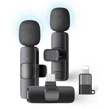 KUKIHO Wireless Lavalier Mic - 2 Pack for Smartphones
