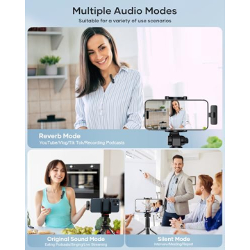 KUKIHO Wireless Lavalier Mic - 2 Pack for Smartphones