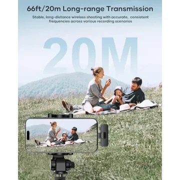 KUKIHO Wireless Lavalier Mic - 2 Pack for Smartphones