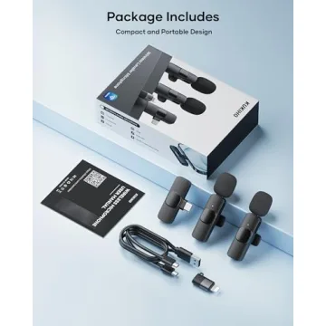 KUKIHO Wireless Lavalier Mic - 2 Pack for Smartphones