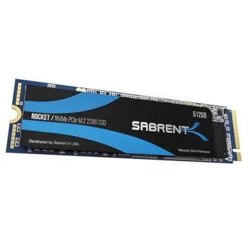 SABRENT 512GB Rocket NVMe PCIe M.2 2280 SSD - High-Speed Performance Drive