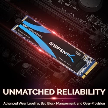 SABRENT 512GB Rocket NVMe SSD for Ultimate Performance