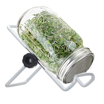 Durable Stainless Steel Sprouting Lids and Stands for Mason Jars
