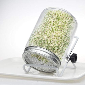 Durable Stainless Steel Sprouting Lids and Stands for Mason Jars