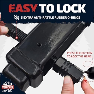 Locking Hitch Pin for 2" Receiver | Vehiclex Heavy Duty