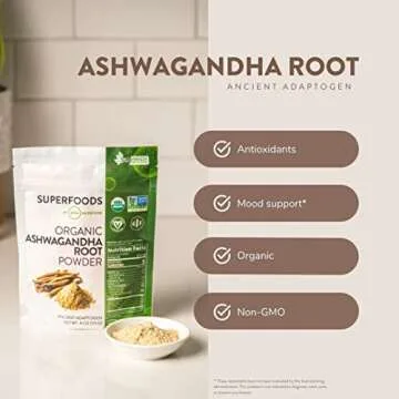 MRM Nutrition Organic Ashwagandha Root Powder for Wellbeing