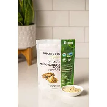 MRM Nutrition Organic Ashwagandha Root Powder for Wellbeing