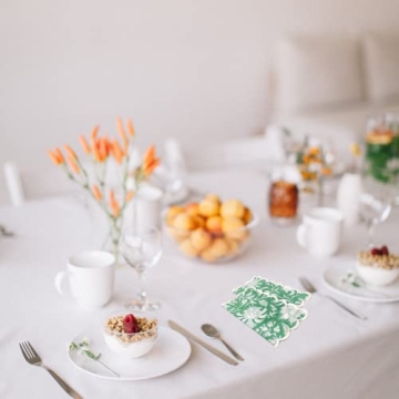 Ridhi Mint Green Cocktail Cotton Napkins Set of 6