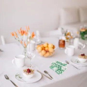 Ridhi Mint Green Cocktail Cotton Napkins Set of 6