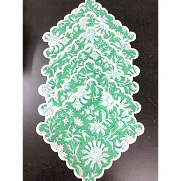 Ridhi Mint Green Cocktail Cotton Napkins Set of 6