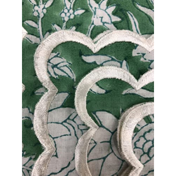 Ridhi Mint Green Cocktail Cotton Napkins Set of 6