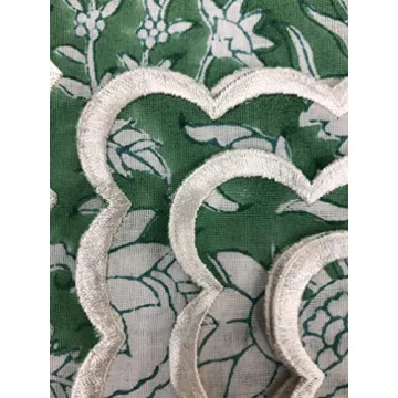 Ridhi Mint Green Cocktail Cotton Napkins Set of 6