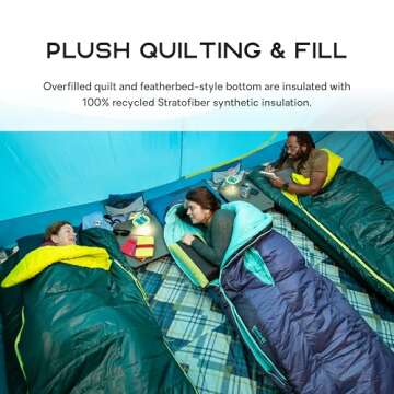 NEMO Jazz Double Sleeping Bag - Comfort for 2 Outdoors